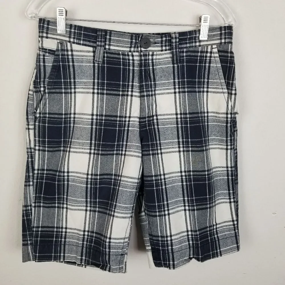 Sonoma Lifestyles Blue and White Plaid Shorts Size 30‎